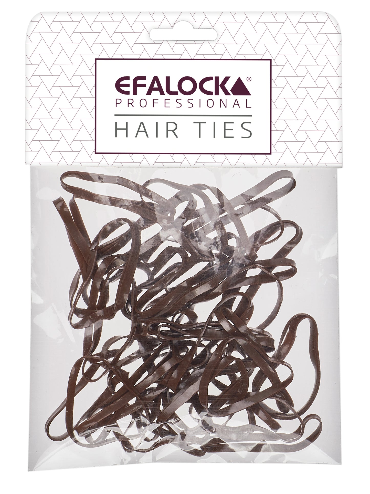 Efalock Elastic Hair Ties Brown