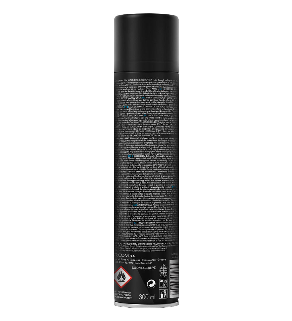 ARREN ULTRA HOLD FIXING HAIRSPRAY 300ML