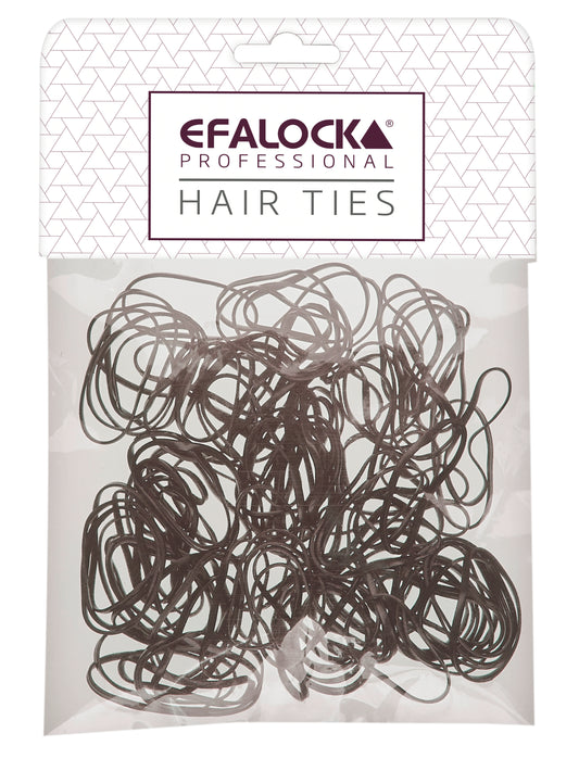 Efalock Elastic Hair Ties Brown